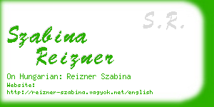 szabina reizner business card